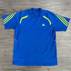 Adidas men’s jersey blue & yellow soccer size large